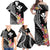 AAPI Heritage Month Family Matching Off Shoulder Maxi Dress and Hawaiian Shirt Kanaka Hawaii Plumeria