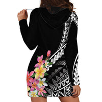 AAPI Heritage Month Hoodie Dress Kanaka Hawaii Plumeria LT7 - Polynesian Pride