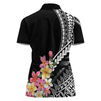 AAPI Heritage Month Women Polo Shirt Kanaka Hawaii Plumeria LT7 - Polynesian Pride