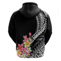 AAPI Heritage Month Zip Hoodie Kanaka Hawaii Plumeria LT7 - Polynesian Pride