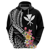 AAPI Heritage Month Zip Hoodie Kanaka Hawaii Plumeria LT7 - Polynesian Pride