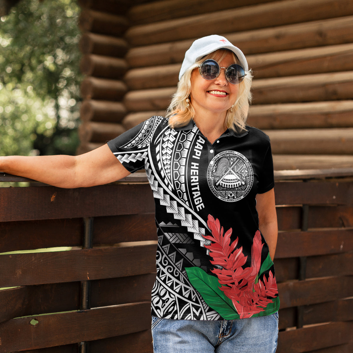 AAPI Heritage Month Women Polo Shirt Samoa Teuila LT7 - Polynesian Pride