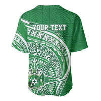 Tonga Liahona High School Personalized Baseball Jersey Ngatu Tokelaufeletoa Motifs LT7 - Polynesian Pride