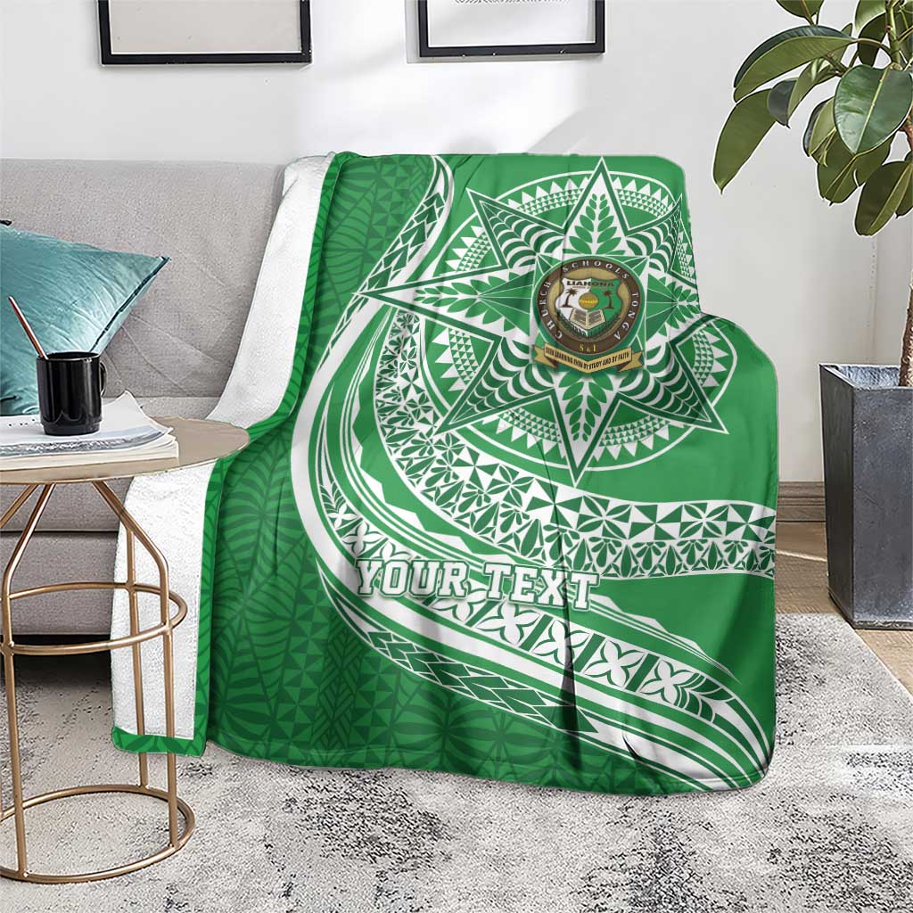 Tonga Liahona High School Personalized Blanket Ngatu Tokelaufeletoa Motifs LT7 - Polynesian Pride