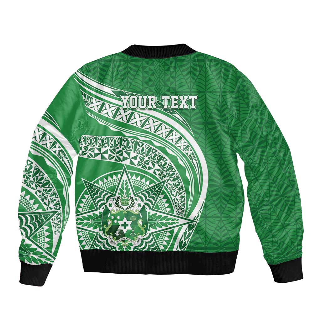 Tonga Liahona High School Personalized Bomber Jacket Ngatu Tokelaufeletoa Motifs LT7 - Polynesian Pride