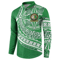 Tonga Liahona High School Personalized Button Sweatshirt Ngatu Tokelaufeletoa Motifs LT7 - Polynesian Pride