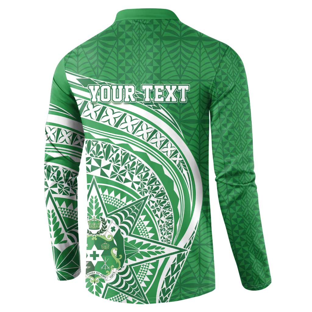 Tonga Liahona High School Personalized Button Sweatshirt Ngatu Tokelaufeletoa Motifs LT7 - Polynesian Pride