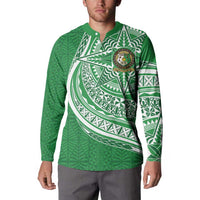 Tonga Liahona High School Personalized Button Sweatshirt Ngatu Tokelaufeletoa Motifs LT7 - Polynesian Pride