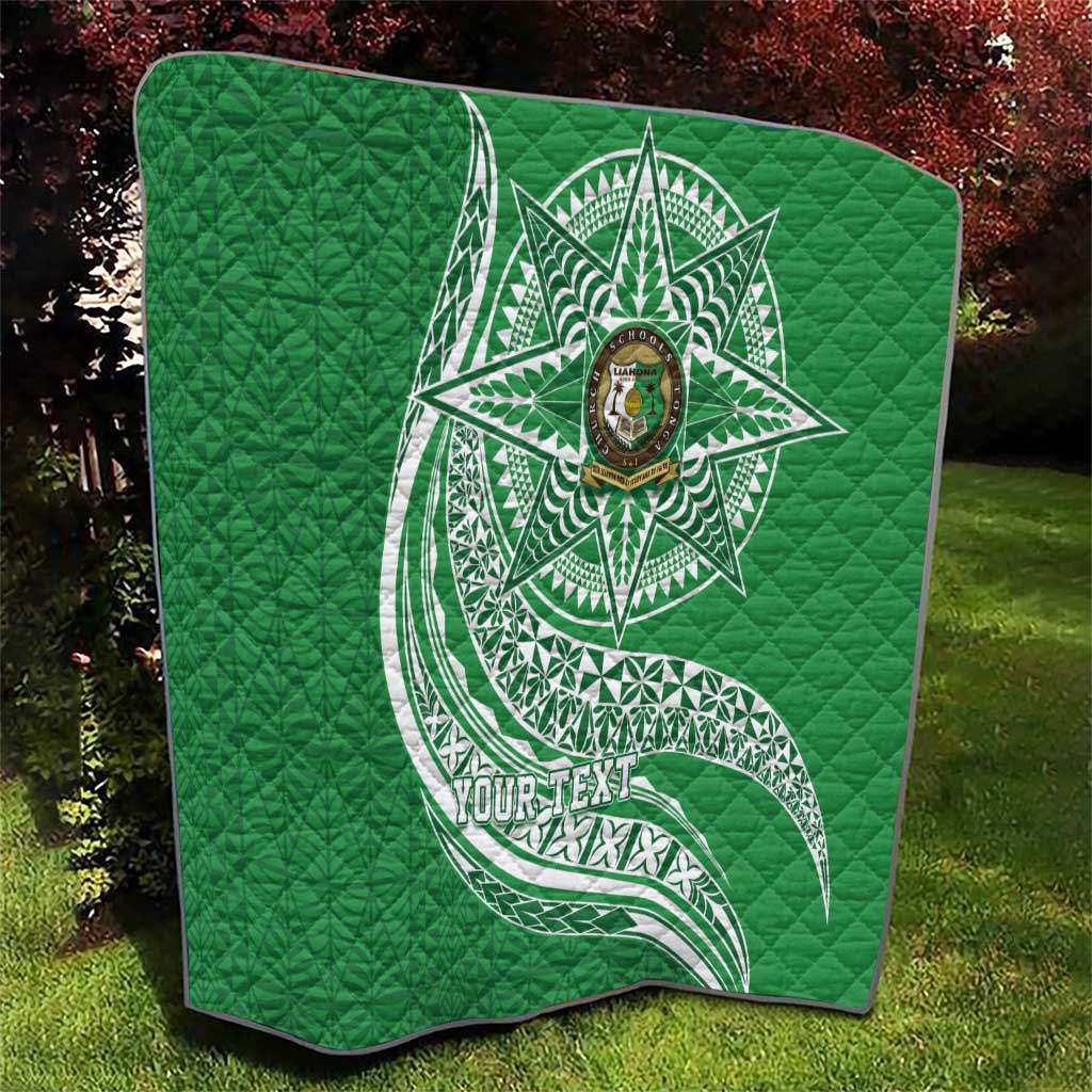 Tonga Liahona High School Personalized Quilt Ngatu Tokelaufeletoa Motifs LT7 - Polynesian Pride