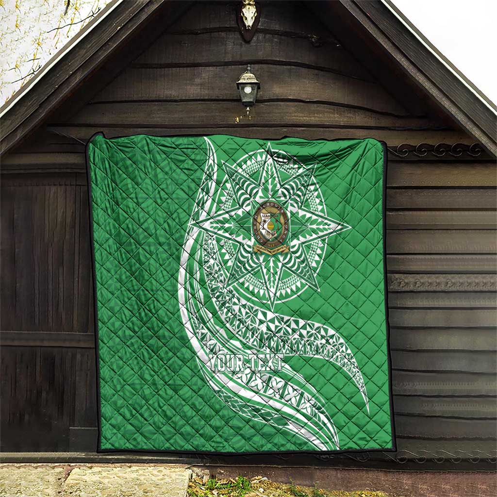 Tonga Liahona High School Personalized Quilt Ngatu Tokelaufeletoa Motifs LT7 - Polynesian Pride