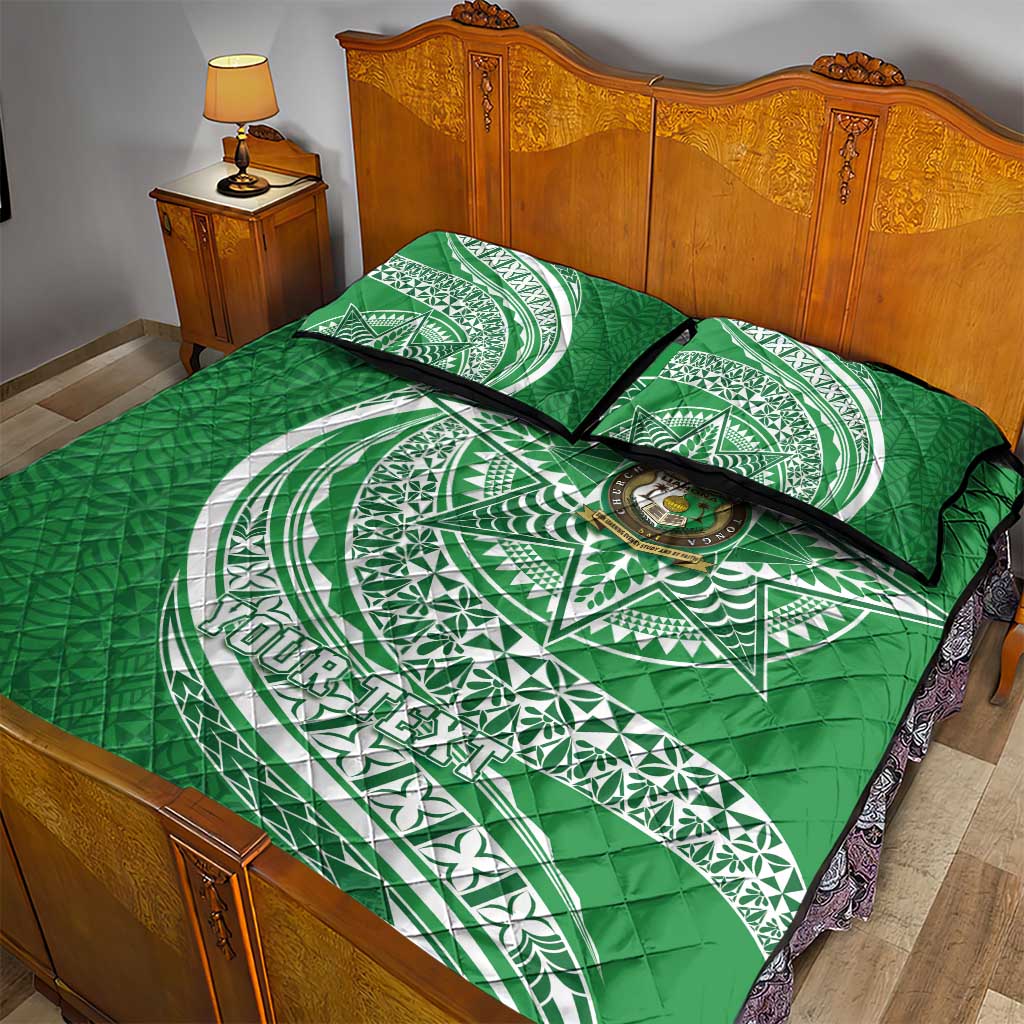 Tonga Liahona High School Personalized Quilt Bed Set Ngatu Tokelaufeletoa Motifs LT7 - Polynesian Pride