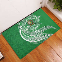 Tonga Liahona High School Personalized Rubber Doormat Ngatu Tokelaufeletoa Motifs LT7 - Polynesian Pride