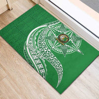 Tonga Liahona High School Personalized Rubber Doormat Ngatu Tokelaufeletoa Motifs LT7 - Polynesian Pride
