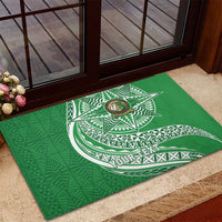 Tonga Liahona High School Personalized Rubber Doormat Ngatu Tokelaufeletoa Motifs LT7 - Polynesian Pride
