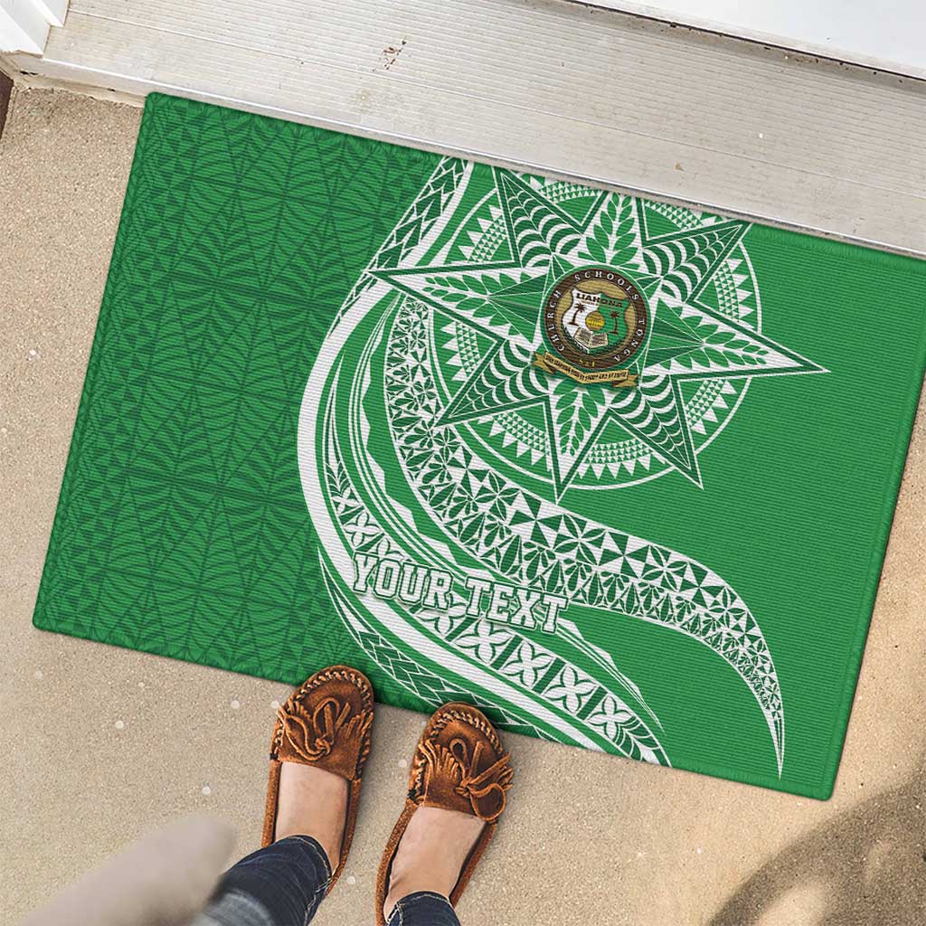 Tonga Liahona High School Personalized Rubber Doormat Ngatu Tokelaufeletoa Motifs LT7 - Polynesian Pride
