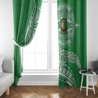 Tonga Liahona High School Personalized Window Curtain Ngatu Tokelaufeletoa Motifs LT7 - Polynesian Pride