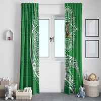 Tonga Liahona High School Personalized Window Curtain Ngatu Tokelaufeletoa Motifs LT7 - Polynesian Pride