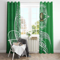 Tonga Liahona High School Personalized Window Curtain Ngatu Tokelaufeletoa Motifs LT7 - Polynesian Pride