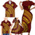 Tonga High School Family Matching Short Sleeve Bodycon Dress and Hawaiian Shirt THS Anniversary Ngatu Motif