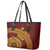 Tonga High School Leather Tote Bag THS Anniversary Ngatu Motif