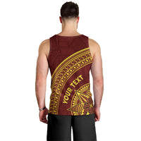 Tonga High School Men Tank Top THS Anniversary Ngatu Motif LT7 - Polynesian Pride