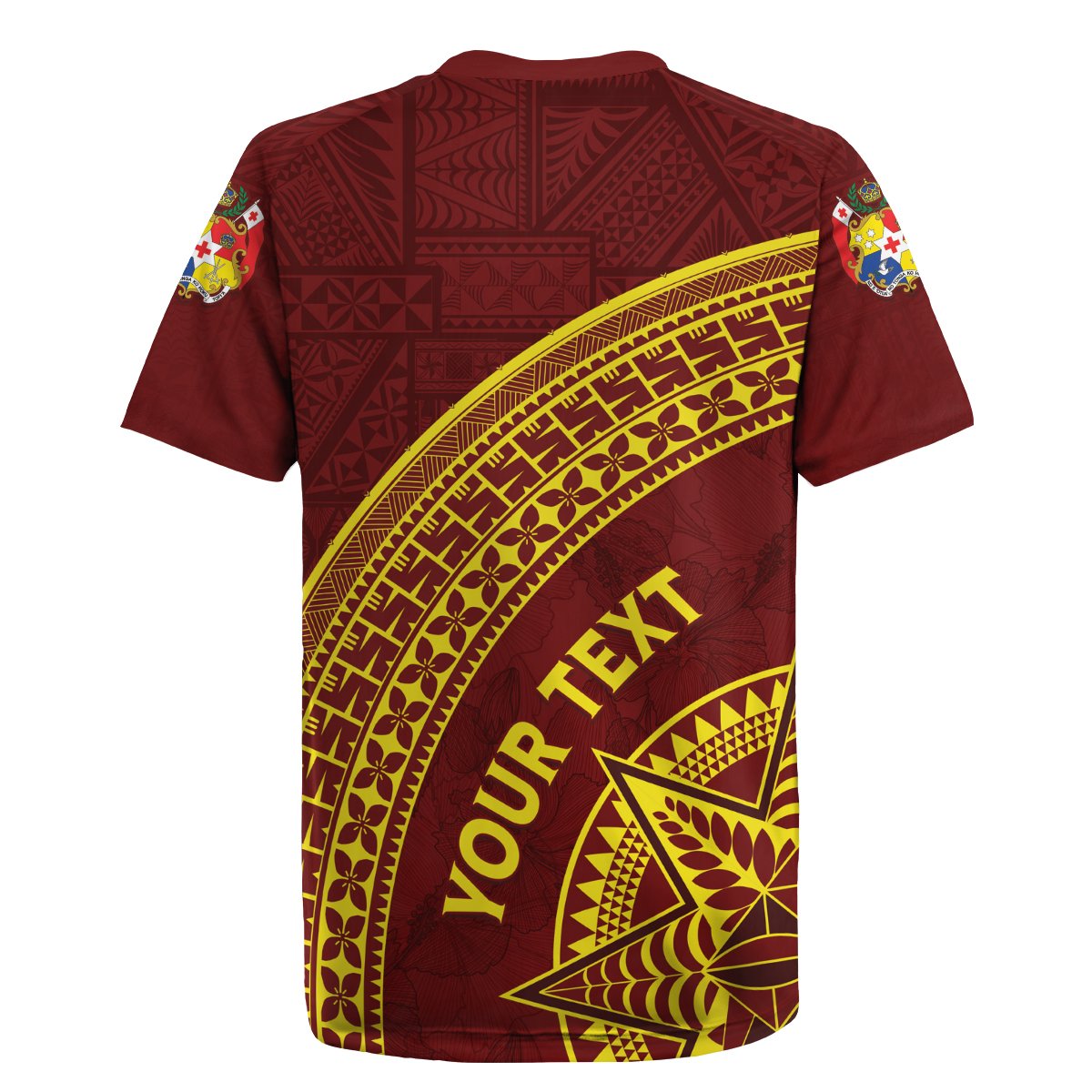 Tonga High School Rugby Jersey THS Anniversary Ngatu Motif LT7 - Polynesian Pride