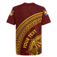 Tonga High School Rugby Jersey THS Anniversary Ngatu Motif LT7 - Polynesian Pride