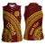 Tonga High School Women Sleeveless Polo Shirt THS Anniversary Ngatu Motif