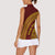 Tonga High School Women Sleeveless Polo Shirt THS Anniversary Ngatu Motif