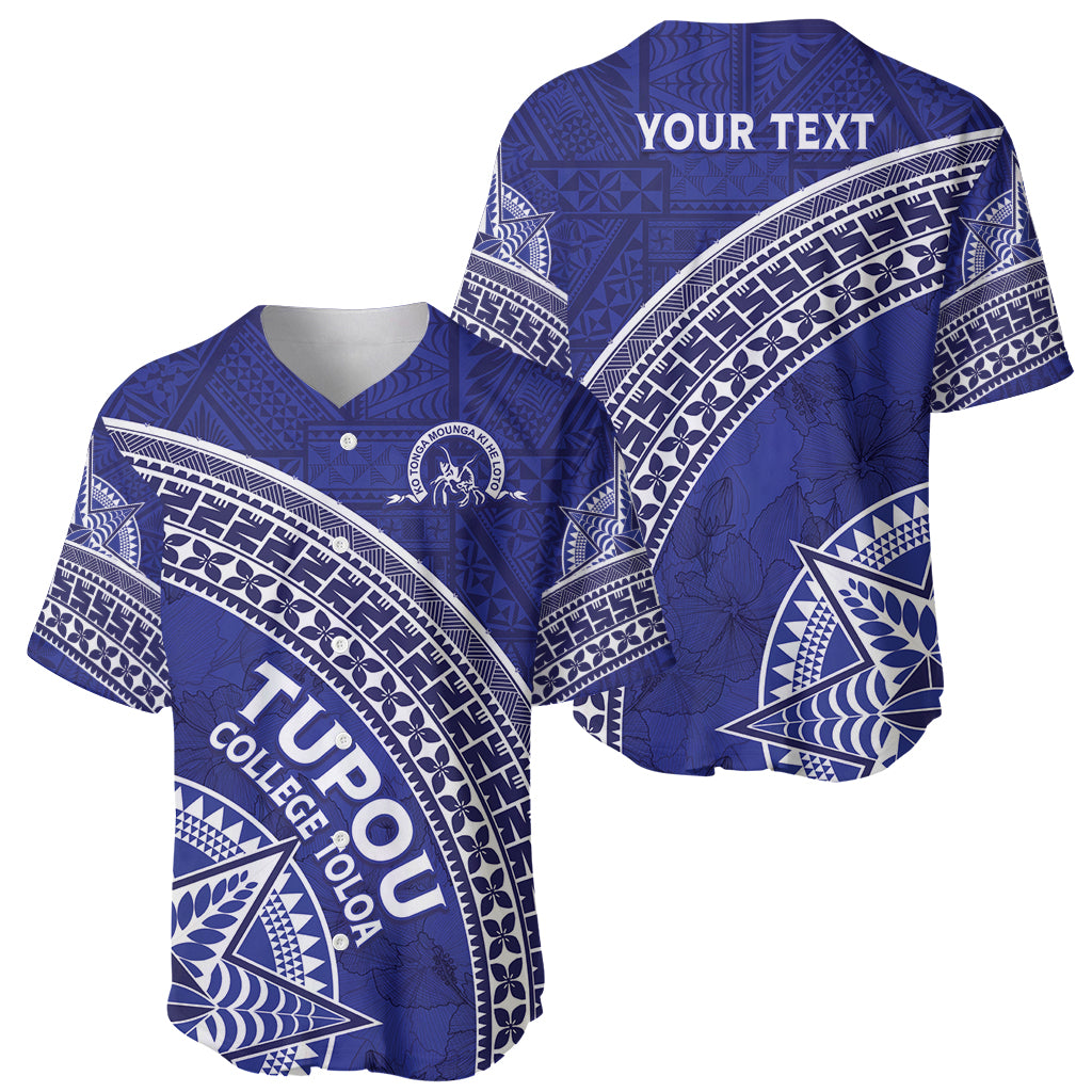 Tupou College Toloa Baseball Jersey Ngatu Tapa Mix Style LT7 - Polynesian Pride