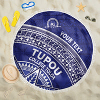 Tupou College Toloa Beach Blanket Ngatu Tapa Mix Style LT7 One Size 150cm Blue - Polynesian Pride