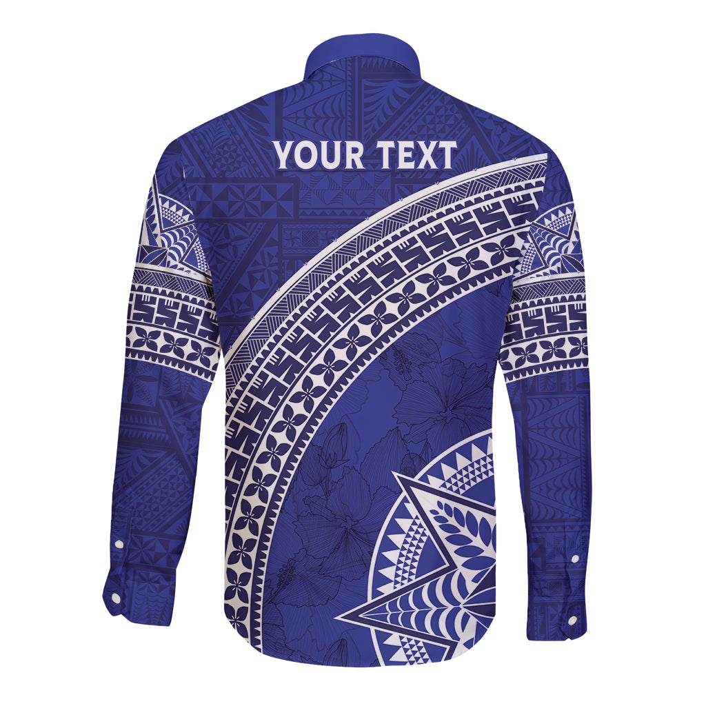 Tupou College Toloa Long Sleeve Button Shirt Ngatu Tapa Mix Style LT7 - Polynesian Pride