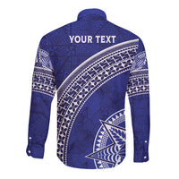 Tupou College Toloa Long Sleeve Button Shirt Ngatu Tapa Mix Style LT7 - Polynesian Pride