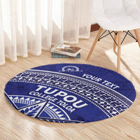 Tupou College Toloa Round Carpet Ngatu Tapa Mix Style LT7 - Polynesian Pride