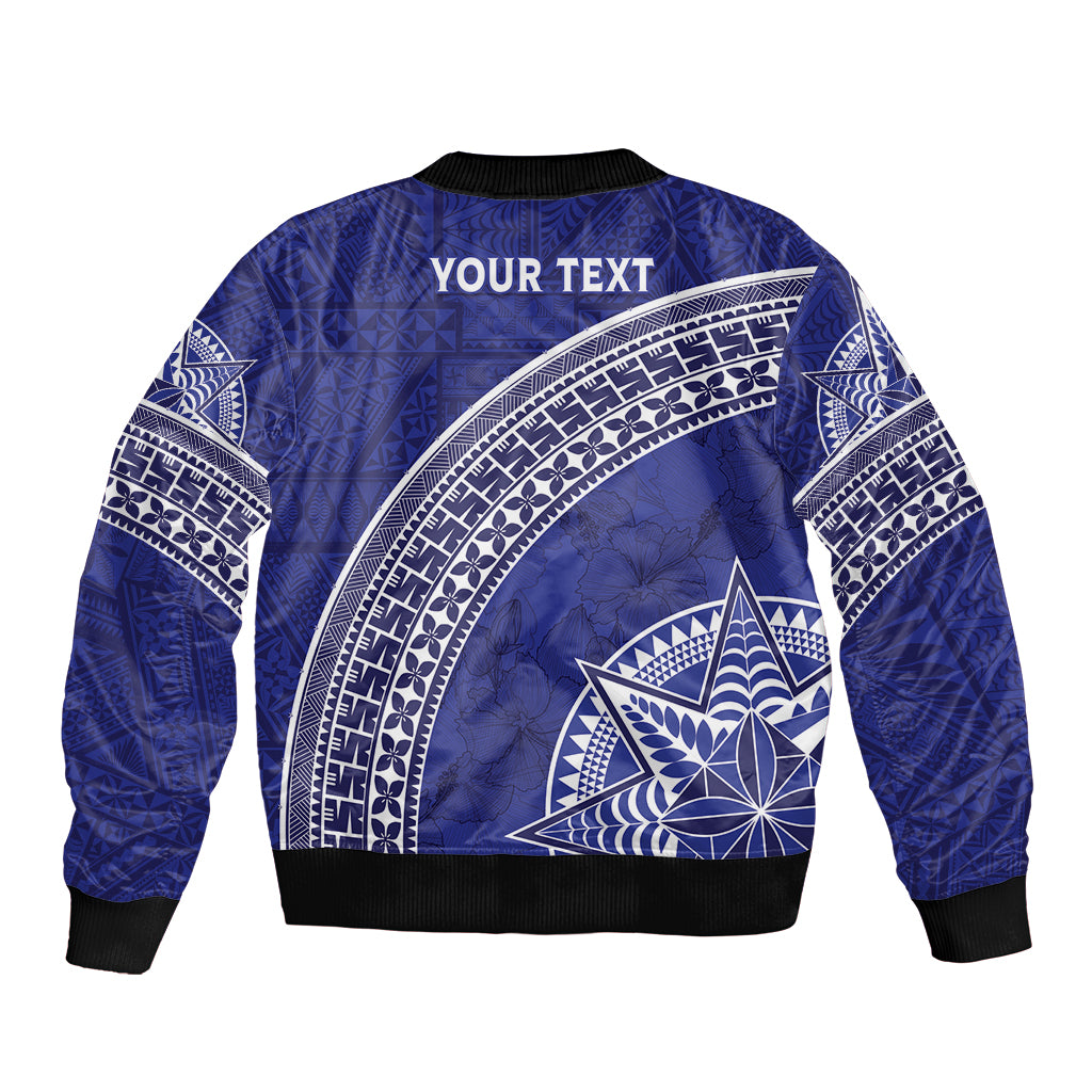Tupou College Toloa Sleeve Zip Bomber Jacket Ngatu Tapa Mix Style LT7 - Polynesian Pride
