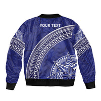 Tupou College Toloa Sleeve Zip Bomber Jacket Ngatu Tapa Mix Style LT7 - Polynesian Pride