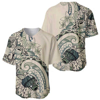 Aloha Hawaii Tapa Baseball Jersey Summer Green Hawaiian Ipu LT7 - Polynesian Pride