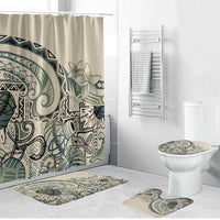 Aloha Hawaii Tapa Bathroom Set Summer Green Hawaiian Ipu LT7 Bathroom Set (4 pcs) Emerald - Polynesian Pride