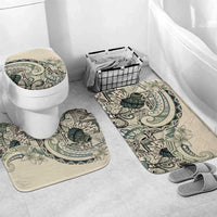 Aloha Hawaii Tapa Bathroom Set Summer Green Hawaiian Ipu LT7 Mat Set Only (3 pcs) One Size Emerald - Polynesian Pride