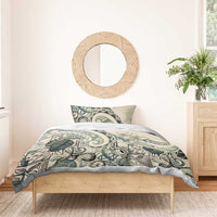 Aloha Hawaii Tapa Bedding Set Summer Green Hawaiian Ipu LT7 - Polynesian Pride