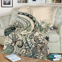 Aloha Hawaii Tapa Blanket Summer Green Hawaiian Ipu LT7 - Polynesian Pride