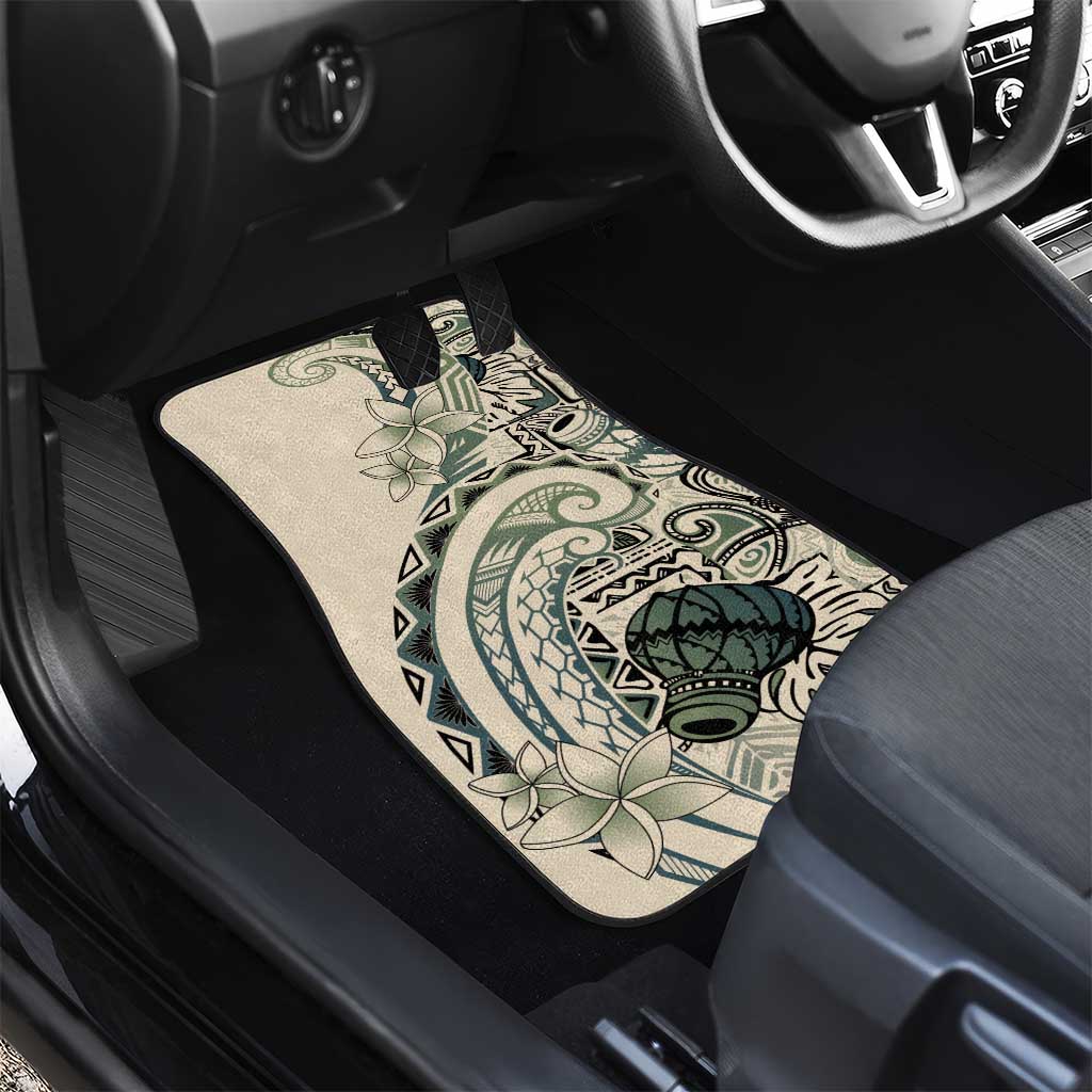 Aloha Hawaii Tapa Car Mats Summer Green Hawaiian Ipu LT7 - Polynesian Pride