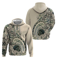 Aloha Hawaii Tapa Hoodie Summer Green Hawaiian Ipu LT7 - Polynesian Pride