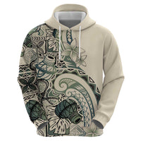Aloha Hawaii Tapa Hoodie Summer Green Hawaiian Ipu LT7 - Polynesian Pride