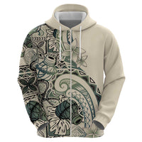 Aloha Hawaii Tapa Hoodie Summer Green Hawaiian Ipu LT7 - Polynesian Pride