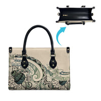 Aloha Hawaii Tapa Leather Bag Summer Green Hawaiian Ipu LT7 - Polynesian Pride