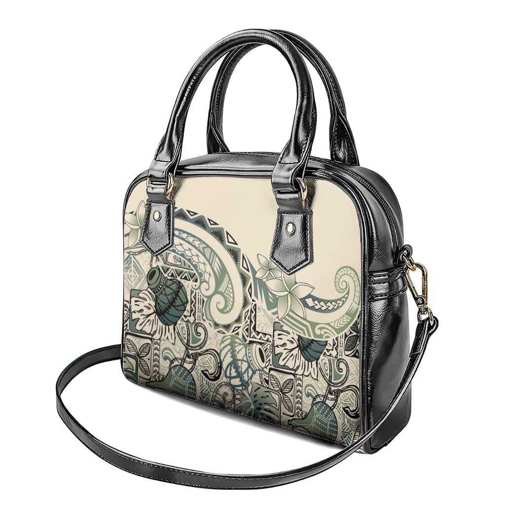 Aloha Hawaii Tapa Shoulder Handbag Summer Green Hawaiian Ipu LT7 - Polynesian Pride