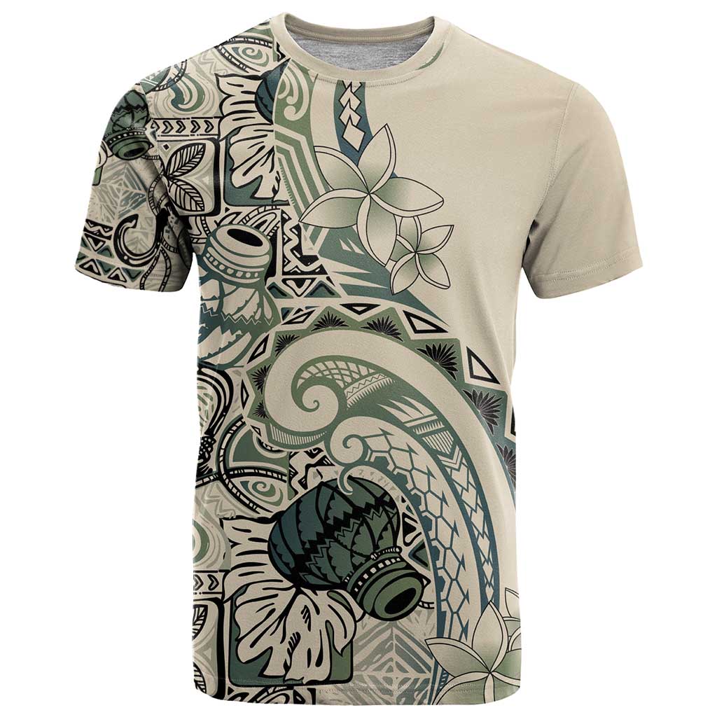 Aloha Hawaii Tapa T Shirt Summer Green Hawaiian Ipu LT7 Emerald - Polynesian Pride