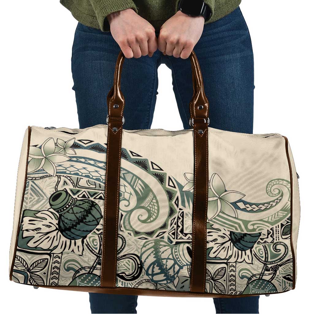 Aloha Hawaii Tapa Travel Bag Summer Green Hawaiian Ipu LT7 Emerald - Polynesian Pride
