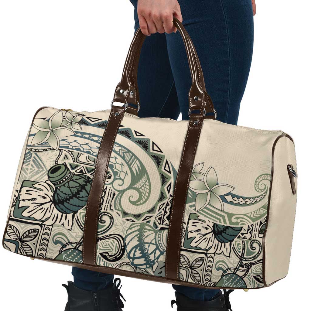 Aloha Hawaii Tapa Travel Bag Summer Green Hawaiian Ipu LT7 - Polynesian Pride